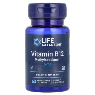  Life Extension Vitamin B12 Methylcobalamin 5  60 